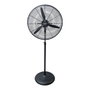 Edm Ventilateur industriel sur pied 150 W, noir, ø60 cm