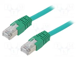 GEMBIRD Cordon de raccordement Cat 5e F/UTP RJ45 1m vert