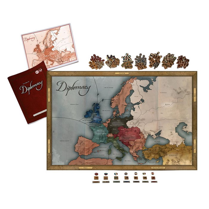 Avalon Hill Jeu de société Diplomacy PEGI 12 Stratégie militaire sans hasard pour 2 à 7 joueurs À partir de 12 ans