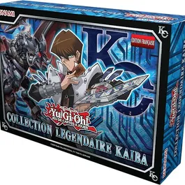 Konami Yu-Gi-Oh! - Coffret Collection Légendaire de Kaiba, 100 cartes brillantes, 5 cartes exclusives et plateau de jeu pliable - Édition française