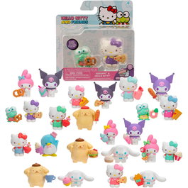 Famosa Hello Kitty - Pack de 2 figurines de 5 cm - Surtido de 6 packs - Personnages et postures variés - +6 ans