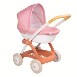 Smoby - Baby Nurse - Poussette landau bébé avec capote et panier de rangement - Pour poupon jusqu'à 42 cm - À partir de 18 mois