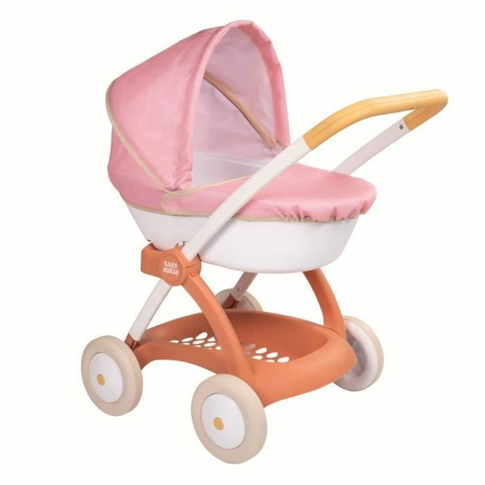Smoby Landau Baby Nurse Rose pour poupon jusqu'à 42 cm Smoby Landau Baby Nurse Rose pour poupon jusqu'à 42 cm