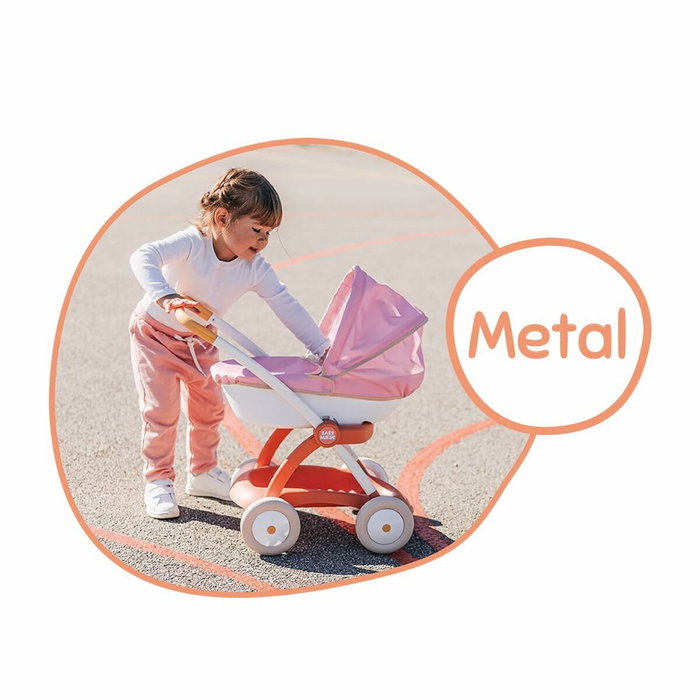 Smoby Landau Baby Nurse Rose pour poupon jusqu'à 42 cm Smoby Landau Baby Nurse Rose pour poupon jusqu'à 42 cm