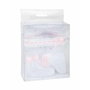 Arias Coffret Bébé Blanc Rose 2 Pièces avec Chaussettes et Bandeau