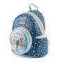 LOUNGEFLY Sac à dos Disney 26 cm Mickey, Minnie et bonhomme de neige - Dimensions: 22,5 x 26,25 x 11,25 cm