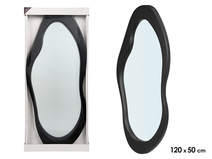 GIFTDECOR Miroir en plastique noir rectangulaire 120 cm GIFTDECOR Miroir en plastique noir rectangulaire 120 cm