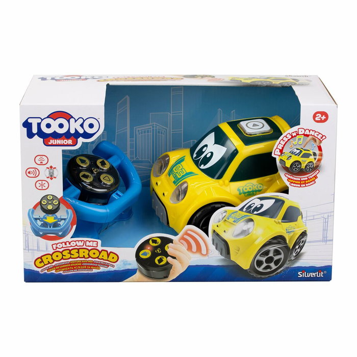 Voiture télécommandée TOOKO FOLLOW ME - Jaune - Avec volant