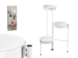 GIFTDECOR Estante Planta Tres Alturas Blanco