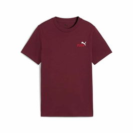 T shirt à manches courtes Enfant Puma Essentials 2 Bordeaux