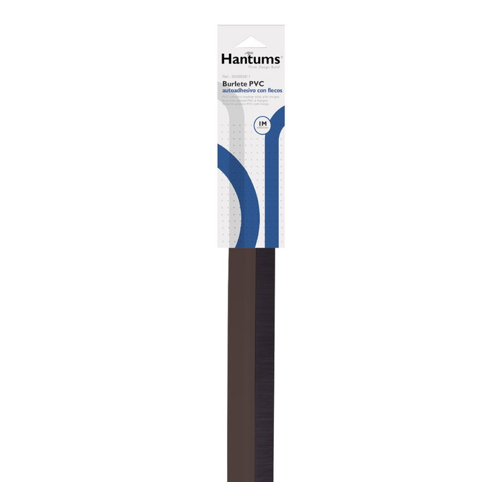 Hantums Burlete adhésif PVC avec franges 1M - Marron Hantums Burlete adhésif PVC avec franges 1M - Marron