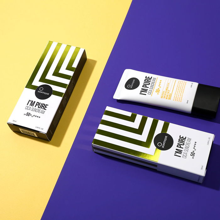 Suntique I'M PURE perfect cica SPF50+ Crème Solaire 50 ml Suntique I'M PURE perfect cica SPF50+ Crème Solaire 50 ml