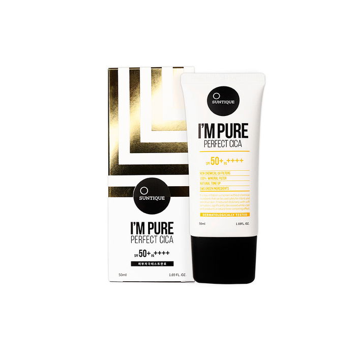 Suntique I'M PURE perfect cica SPF50+ Crème Solaire 50 ml Suntique I'M PURE perfect cica SPF50+ Crème Solaire 50 ml