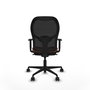 Piqueras y Crespo Chaise de Bureau Jorquera Marron et Noir