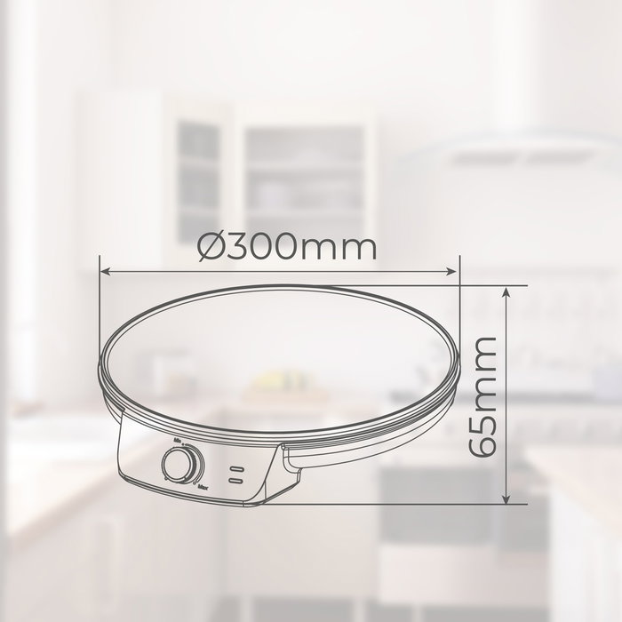 Väline Crêpière Elomba 30 cm 1200W