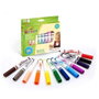 Crayola Set de 12 Feutres Lavables Mini Kids Multicolore