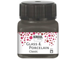 Kreul Peinture verre et porcelaine GLASS&PORCELAIN Classic brillante marron foncé 20ml