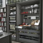 Emuca Coulisses pour table extensible et relevable Oplà Folding+39 M120, Aluminium, Inox anodisé
