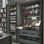 Emuca Coulisses pour table extensible et relevable Oplà Folding+39 M120, Aluminium, Inox anodisé