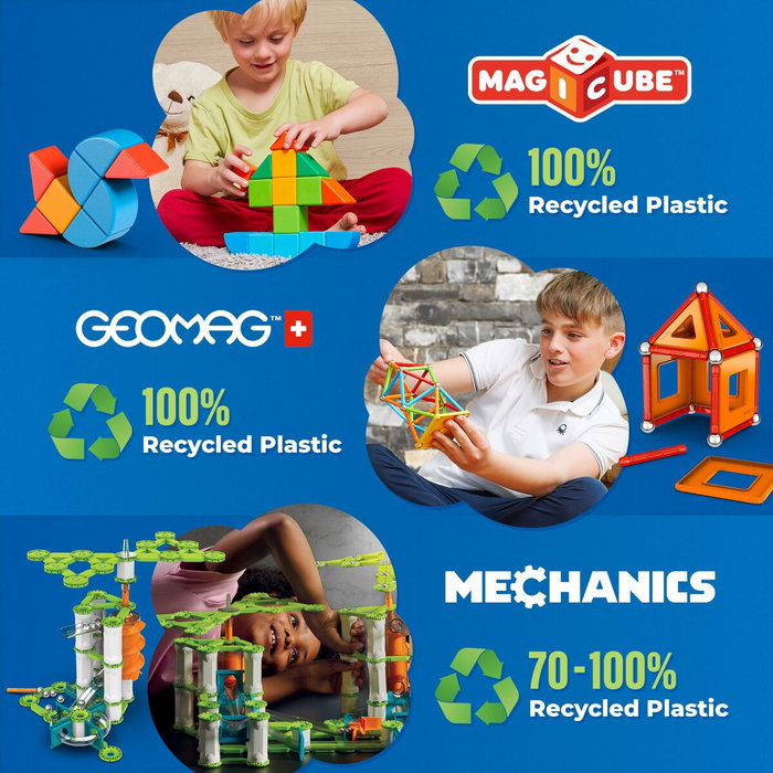 Geomag Mechanics Challenge Goal! - Coffret de construction 96 pièces