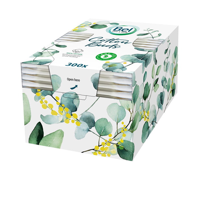 Bel Premium - Cotons-tiges sans plastique - 100% coton - 300 pièces - Hygiène des oreilles et contours des yeux Bel Premium - Cotons-tiges sans plastique - 100% coton - 300 pièces - Hygiène des oreilles et contours des yeux