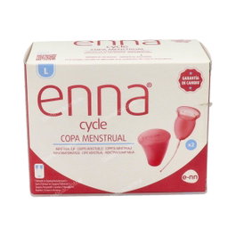 ENNA CYCLE Coupe Menstruelle Taille L (Pack de 2) avec Boîte Stérile
