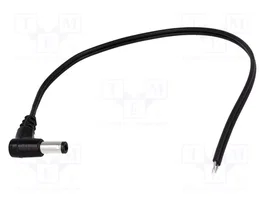 BQ CABLE Câble d'alimentation DC 5,5/2,5 angulaire noir 3m