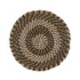 Dessous de plat Versa Blanc Noir Textile Jacinthe d'eau 38 cm