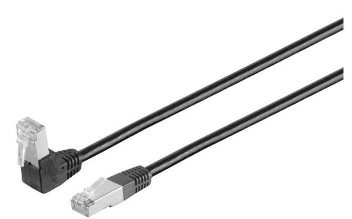 MicroConnect Câble réseau CAT6 U/UTP 1 x 90° coudé 2m, Noir MicroConnect Câble réseau CAT6 U/UTP 1 x 90° coudé 2m, Noir