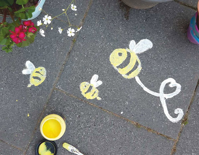 Kreul STREETY Peinture à la craie liquide jaune 200ml