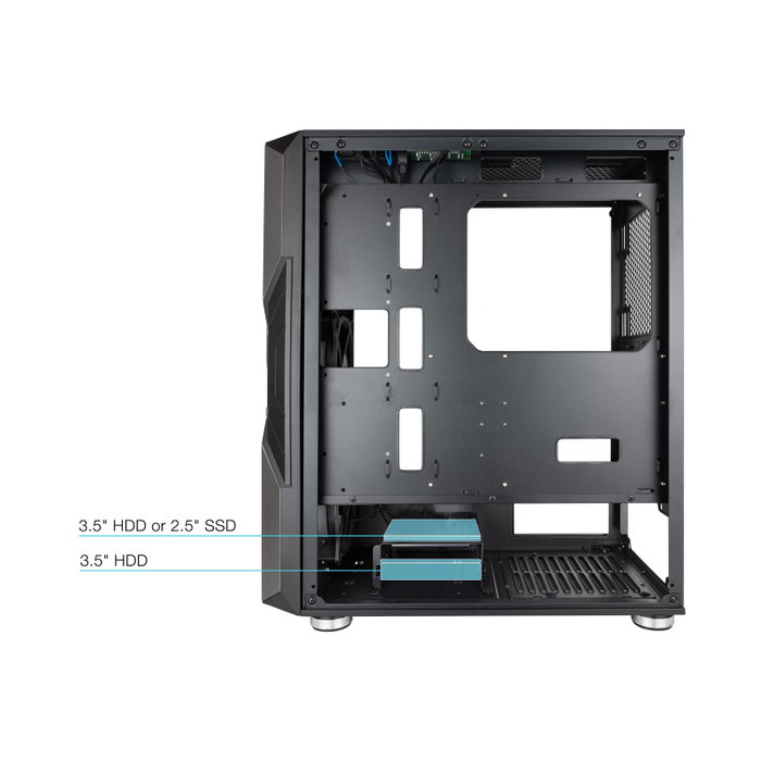 Tooq TQGCC103-B Boîtier PC Gaming Semitorre Nightcity Noir avec Fenêtre Trempé ARGB EATX/ATX/Micro-ATX/Mini-ITX Tooq TQGCC103-B Boîtier PC Gaming Semitorre Nightcity Noir avec Fenêtre Trempé ARGB EATX/ATX/Micro-ATX/Mini-ITX
