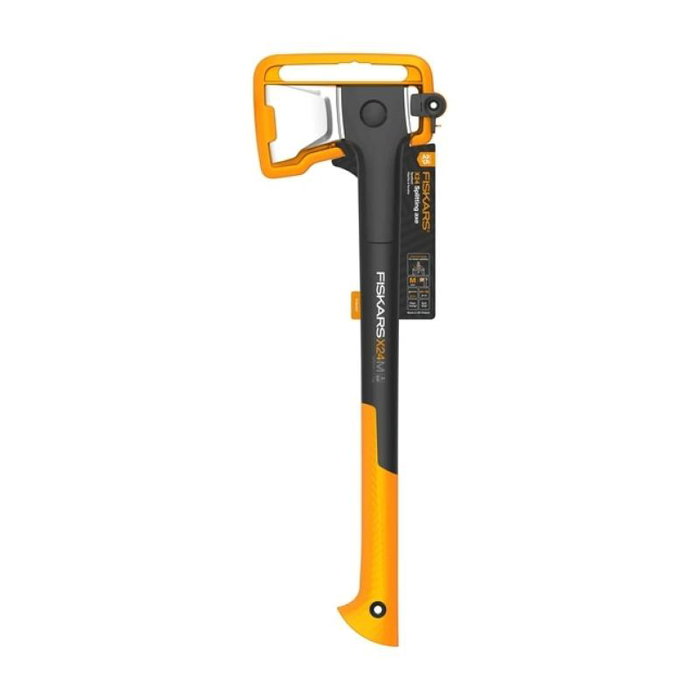 Fiskars Hache de fendage M X-Series X24 600mm avec manche fibre de verre noir et orange - Réf. 1069106