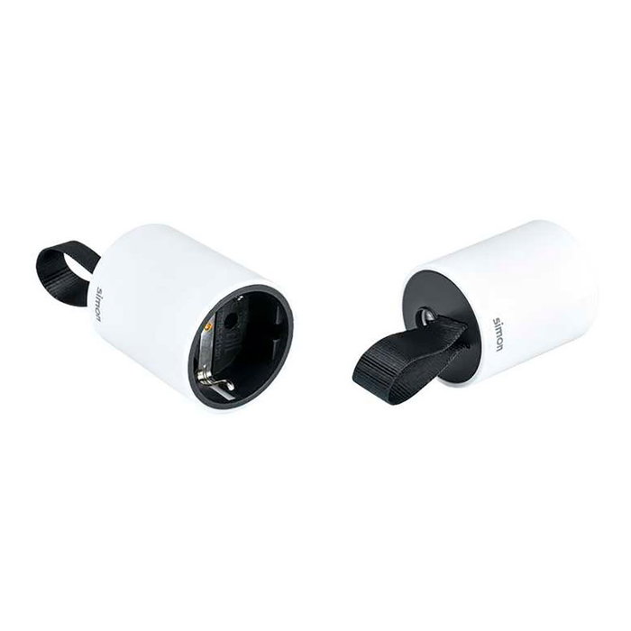 Simon Base mobile 2P+T Schuko prise frontale 16A 250V~ facile extraction blanc Simon Base mobile 2P+T Schuko prise frontale 16A 250V~ facile extraction blanc