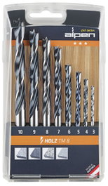 ALPEN Coffret de mèches à bois 8 pièces