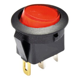 GSC Evolution Lot de 5 Interrupteurs SPST ON/OFF avec voyant lumineux Noir