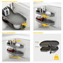 Emuca Lake Harmony Système d'angle pour meuble de cuisine, Gauche, Gris anthracite