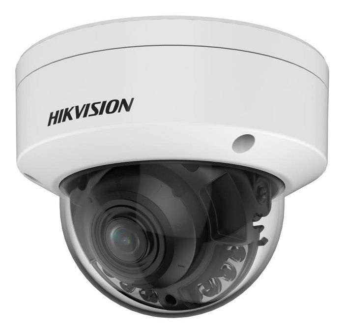 Hikvision Caméra de surveillance réseau dôme motorisée à focale variable 2.8-12mm, 4 MP, Smart Hybrid Light ColorVu, WDR 130 dB, H.265+, IP67 IK10 Hikvision Caméra de surveillance réseau dôme motorisée à focale variable 2.8-12mm, 4 MP, Smart Hybrid Light ColorVu, WDR 130 dB, H.265+, IP67 IK10