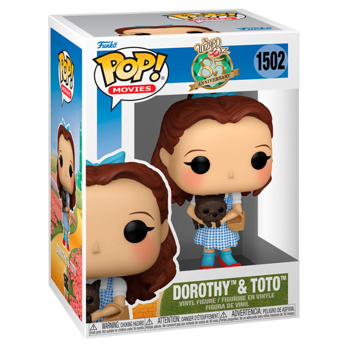 Funko - Figurine POP The Wizard of Oz - Dorothy et Toto - Vinyle - 9 cm - avec Boîte Funko - Figurine POP The Wizard of Oz - Dorothy et Toto - Vinyle - 9 cm - avec Boîte