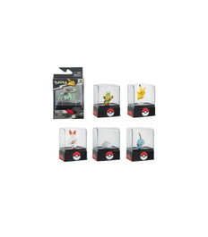 Jazwares Figurine Pokemon avec Vitrine Exclusive 5cm Collection Combats