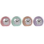 Horloge de table Home ESPRIT Rose Corail Menthe Lila (4 Unités)