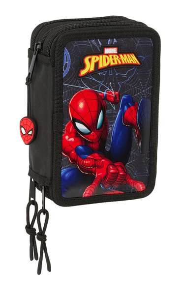 Safta - Plumier triple 37 pièces Spider-Man "Attack" 12,5 x 19,5 x 5,5 cm Safta - Plumier triple 37 pièces Spider-Man "Attack" 12,5 x 19,5 x 5,5 cm