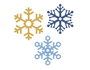 Misskuty Lot de 3 emporte-pièces fins ZAG Noël flocons de neige