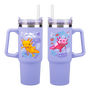 Paladone Minecraft Gobelet Isotherme avec Paille, 900 ml, Pourpre