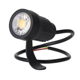 Projecteur LED de jardin sur piquet 5W 3000K Noir mat