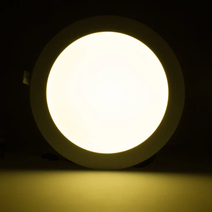 Plaque LED 12W 1200Lm CCT (Tonalité Lumière Réglable) 3000-6000K Circulaire 40.000H [JL-GP-LZ-2-CCT]