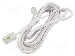 GOOBAY Câble téléphonique plat RJ11 vers RJ45 - 3m - Blanc