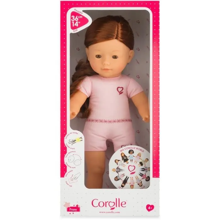 Corolle Ma Corolle Prune - Poupée française personnalisable de 36 cm - Corps souple, cheveux longs, parfum vanille - Jouet pour enfants dès 4 ans Corolle Ma Corolle Prune - Poupée française personnalisable de 36 cm - Corps souple, cheveux longs, parfum vanille - Jouet pour enfants dès 4 ans