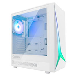 Coolbox Boîtier PC Gaming GA450 Star ARGB ATX Noir avec Vitre Trempée