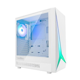 Coolbox Boîtier PC Gaming GA450 Star ARGB ATX Noir avec Vitre Trempée