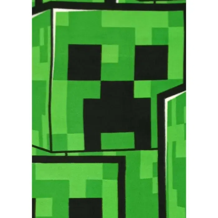 Minecraft Plaid polaire licencié à motif personnage, 100 x 140 cm, pour canapé, lit ou décoration intérieure